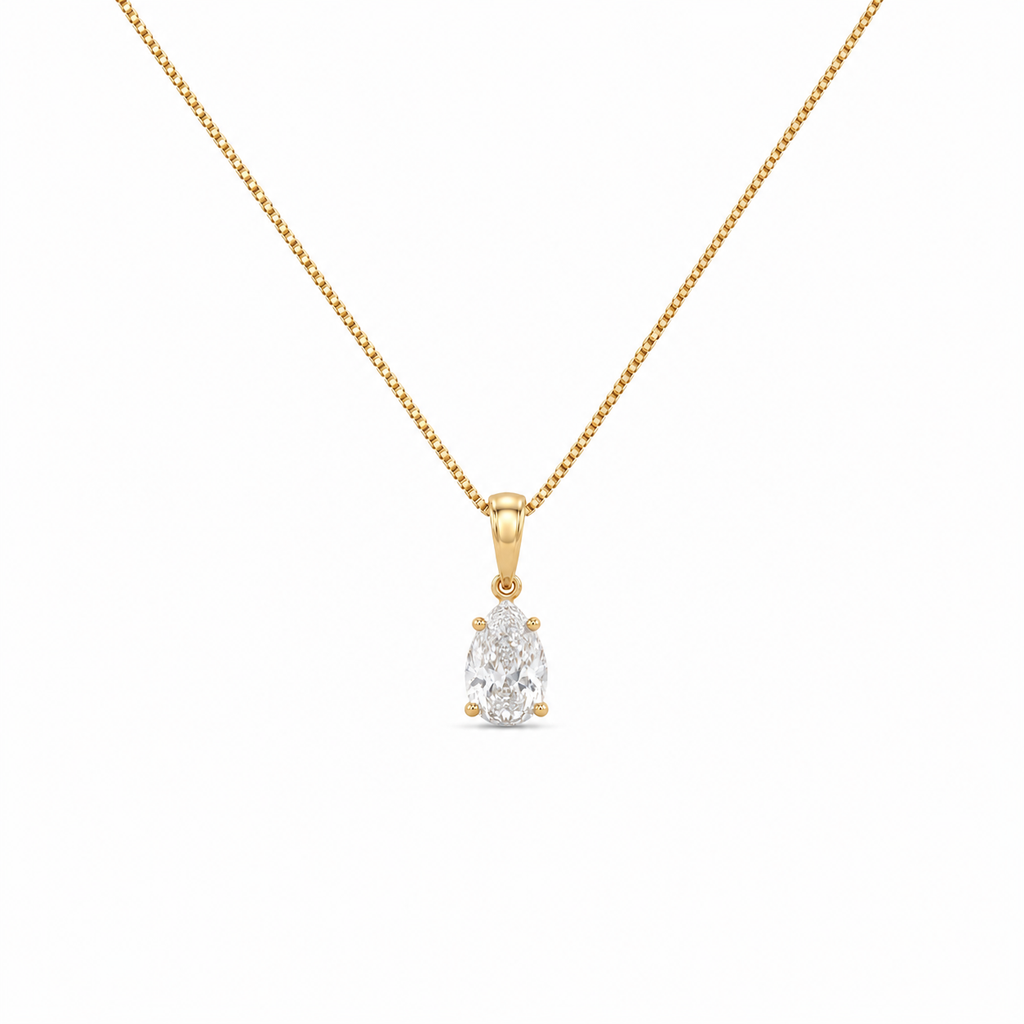 Colar De Gota Dourado