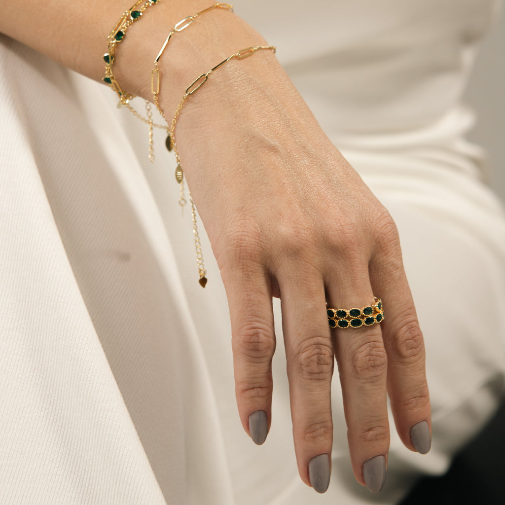 Anel Isabela Colors Dourado